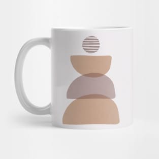 Abstract Geometric Balance In Neutral Colors Mug